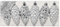 ROLLER Christbaumschmuck - silber - 6 Zapfen - 9 cm