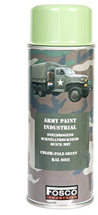 Monstercolors Army Paint 400ml spray Verde chiaro RAL 6021 vernice militare per veicoli mimetici paintball