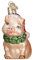 Old World Christmas Glasornamente für Weihnachtsbaum Stechpalme Schwein