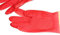 Red Rubber Latex Flock Lined Washing Up Gloves Large Size with Long Cuffs