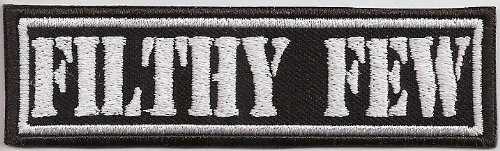 Filthy Few Biker MC Motorcycle Club Rangabzeichen Biker Aufnäher Patch Abzeichen