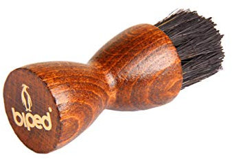 biped Schuhbürste Diabolo Tiegelbürste mit Rosshaar - zum auftragen von Schuhcreme z2442(dunkles Rosshaar)