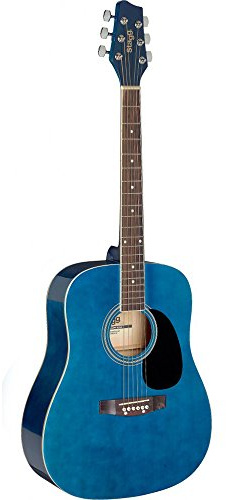 Stagg SA20D BLUE Dreadnought Acoustic Guitar - Blue