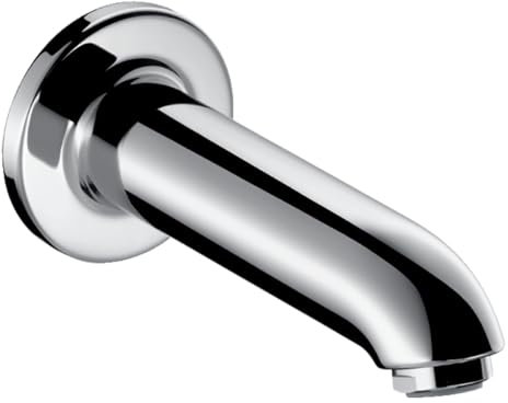 hansgrohe Wanneneinlauf, Komfort-Auslauf 147mm, Wandmontage, Chrom