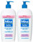 Mixa Bébé Lait de Toilette Très Doux Format Familial 400 ml - Lot de 2