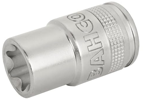 Bahco 7800TORX-E16 Torx Socket, Silver, 1/2-Inch