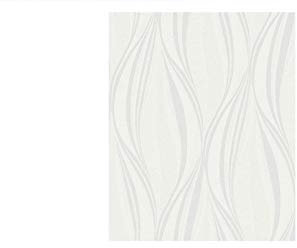 Boutique Tango Embossed Geometric White/Silver Wallpaper