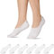 Snocks Calze Uomo Corte Fantasmini Donna - Calzini per Donna Uomo Sneaker Unisex Calze Corti in Cotone Organico Traspiranti - Bianco - 39-42