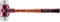 Simplex Schonhammer, Weichmetall; mit Tempergussgehäuse und hochwertigem Holzstiel | D=40 mm | 3009.040