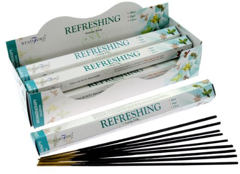 Puckator Stamford Hex Aromatherapy Incense Sticks - Refreshing Scent - Spiritual Insensé Sticks - Zen Meditation Gifts - Organic Incense Sticks Insense Insencesticks Fragrance Sticks - 20 Pcs