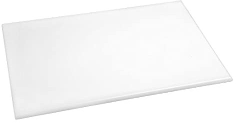 Hygiplas Anti Microbial High Density White Chopping Board for Bakery - 45x30cm