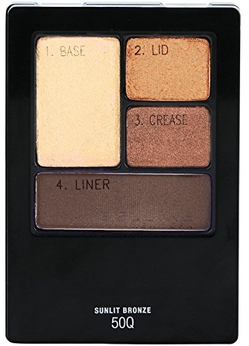 Maybelline New York Expert Wear Eyeshadow Quads, Sunlit Bronze, 0.17 oz.