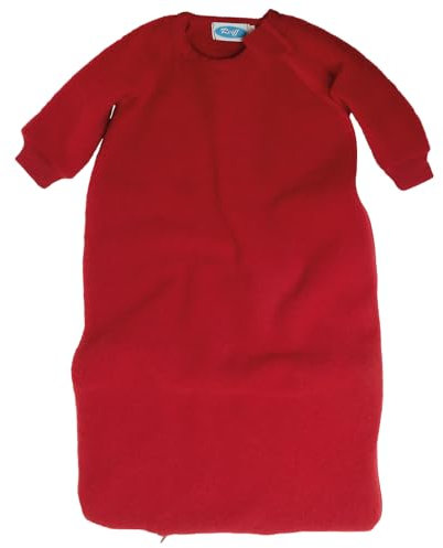 Reiff - Fleeceschlafsack mit Arm 116 in Burgund - erstellt von Wollbody®