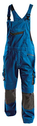 DASSY® Voltic Arbeitslatzhose mit Kniepolstertaschen - Größe 67 - AZURBLAU/ANTHRAZITGRAU