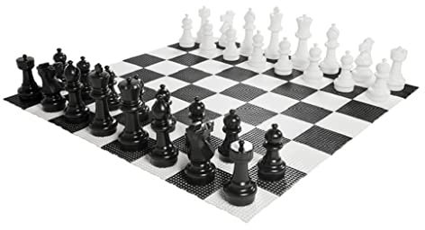 Uber Games Garden Chess Set With Lawn Friendly Chequerboard