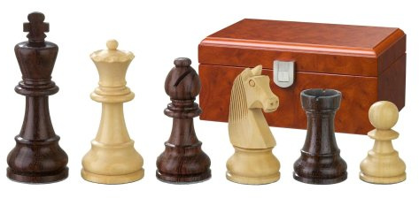 Philos 2113 - Schachfiguren Barbarossa, Königshöhe 65 mm, gewichtet, in Figurenbox