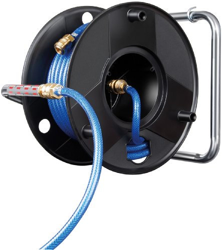 Brennenstuhl - Avvolgitubo per compressore anti torsione con tubo flessibile da 20 m (15 bar, PCL), per montaggio a parete, colore: blu