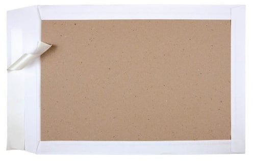 100 MAILmedia Papprückwand - Versandtaschen B4 ohne Fenster / weiß