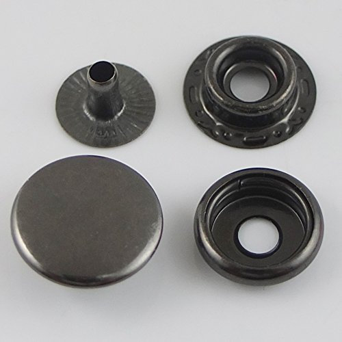 bluemoona 100 Sets – 12 mm 1/2 a presión cierre Metal piel Rapid remaches botón de costura