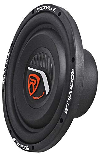 Rockville W10T4-S4 10 Shallow Mount 1200w Peak Car Subwoofer 4-Ohm Sub 300w RMS CEA Rated