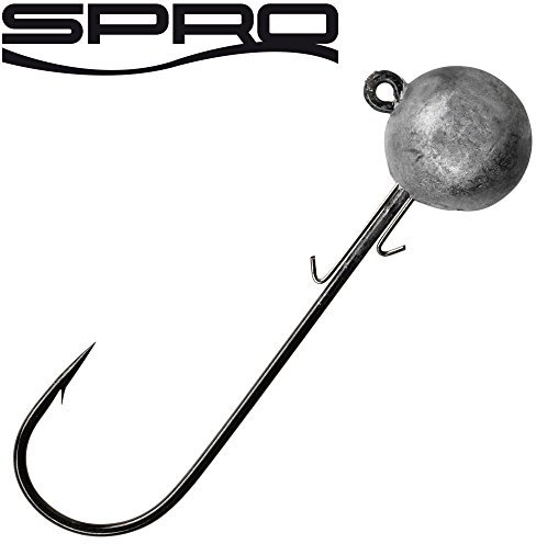 Spro Jighead HD - Meereshaken Jigköpfe für Gummifische, Jighaken für Gummiköder, Bleikopf zum Meeresangeln, Bleiköpfe für Jigs, Größe/Gewicht/Packungsinhalt:Gr. 12/0 / 80g / 2 Stück