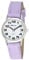 Ravel - orologio con cinturino unisex di facile lettura con grandi numeri - Quadrante bianco/argento tono/viola