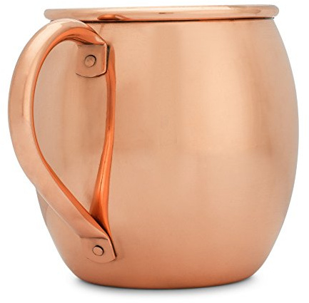 CopperMules Pure Copper Mug - Smooth - Ayurvedic & Moscow Mule - 16oz