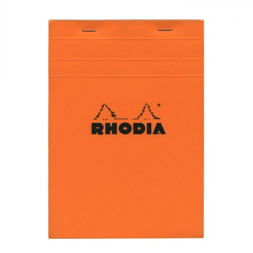 Rhodia 15200C Notizblock (DIN A5, 14,8 x 21 cm, kariert, 150 Blatt) 1 Stück orange