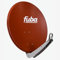 Fuba DAA 650 R Aluminium-Satelliten-Parabolantenne (36,70 dB, Große 65 cm) rot