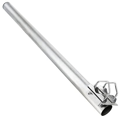 PremiumX Balkon-Halter 100cm Ø 48mm Stahl Mast Geländer-Halterung Satelliten-Schüssel SAT-Antenne Ausleger Mastaufsatz Mast-Verlängerung