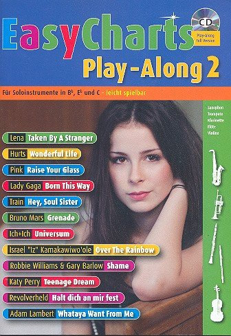 Easy Charts Playalong Band 2 inkl. CD, 12 beliebte Hits für verschiedene Melodieninstrumente wie Flöte, Klarinette, Geige, Trompete u.a. [Musiknoten]