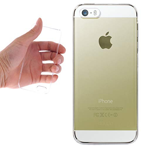 doupi Crystal AllClear Cover iPhone 5 5S SE Protective Shell Crystal Clear Hard Case, Clear Transparent