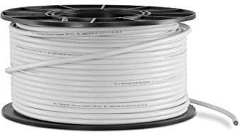 TechniSat COAXSAT 140-4.6 – 100 Meter Spule Koaxialkabel (Schirmungsmaß 140 dB, 4-fach geschirmt, erfüllt EN 50117, Schirmungsklasse A+, mit Metermarkierung, hochwertiges Elektrolytkupfer) weiß