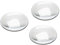 Dophee 20Pcs Crystal Clear Round Cabochon Flat Back Glass Dome Tile Jewellery Making,30mm