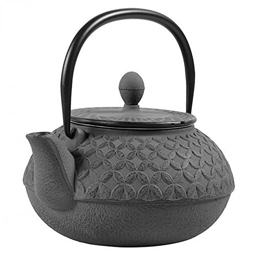 Théière fonte rosaces grise 0.8L Sema design