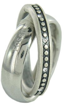 Fossil Damen Edelstahl Ring JF84715040, Ringgröße:53 (16.8 mm Ø)
