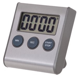 Unity Kitchen Timer, Silver, 7cm x 6cm x 2cm