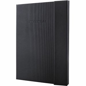 3 x Style Notizbuch Conceptum Pure A4 hardcover 97 Blatt kariert schwarz Magnetverschluss