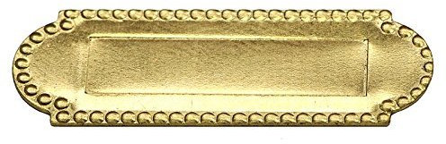 2 x MyTinyWorld Dolls House Miniature 1:12th Scale Brass Letterbox With Beaded Trim.s