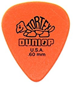 Dunlop 418R Tortex Guitar Picks (pack of 72) - Orange 0.60mm