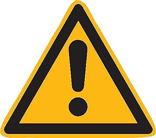 Betriebsausstattung24® Format 4044589021137 - Warnschild Fol Gefahrstelle SL 200- mm