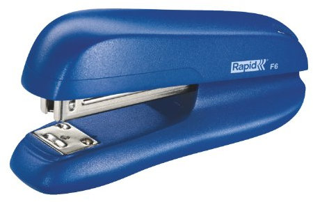 Rapid 5000269 Heftgerät (20 Blatt, Kunststoff/Metall, F6, Kartonverpackung) blau/matt