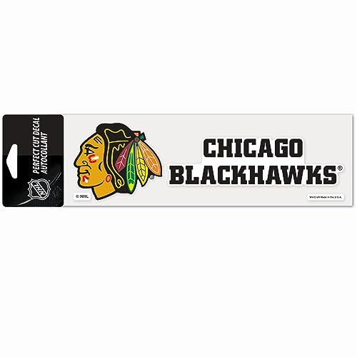 WinCraft NHL Chicago Blackhawks WCR98495014 Perfect Cut Aufkleber, 7,6 x 25,4 cm