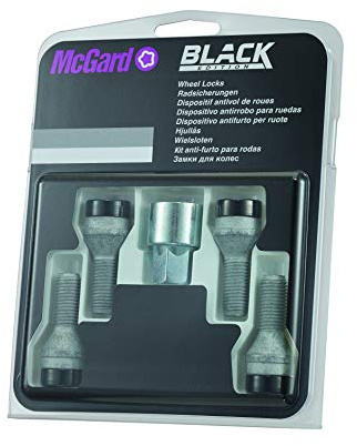 27221SUB Wheel Lock Bolts Black SUB M12 x 1,5, cone seat, shaft length 27,9 mm, Hex size 17mm