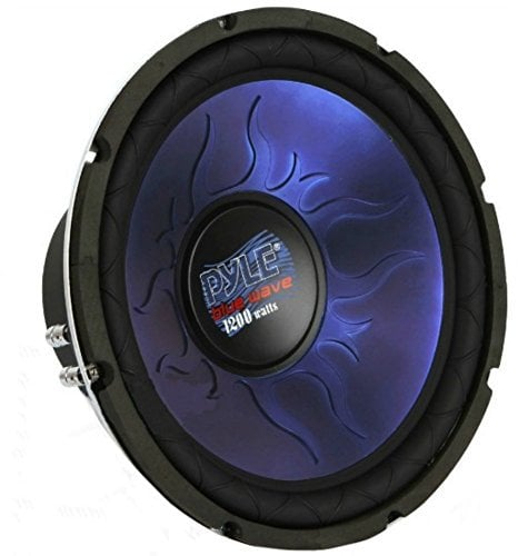 Pyle 1 subwoofer auto BLUE WAVE II PL1290BL doppia bobina dvc 4+4 ohm da 600 watt rms e 1200 watt max 12 30 cm 300 mm di diametro, 1 pezzo