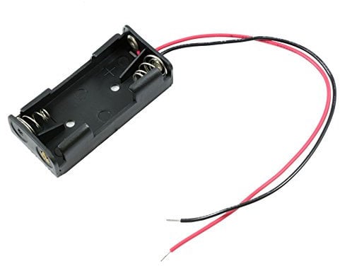 AAA x 2 Open Battery Holder Box W/150mm Wires Leads