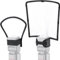 waka Flash Diffuser, Portable Flash Reflector Bounce Bender Camera Speedlight Softbox Kit for Canon Nikon etc, Double-sided Silver/White Diffuser with Velcro Straps