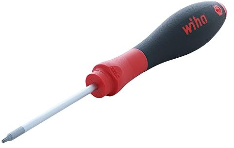 Wiha Schraubendreher SoftFinish® TORX® mit Rundklinge (01286) T6 x 60 mm ergonomischer Griff für kraftvolles Drehen, Allrounder für Industrie und Handwerk