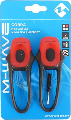 M-Wave Unisex M-wave_220584_4015493221074 Lampe Cobra, Schwarz, Einheitsgröße EU