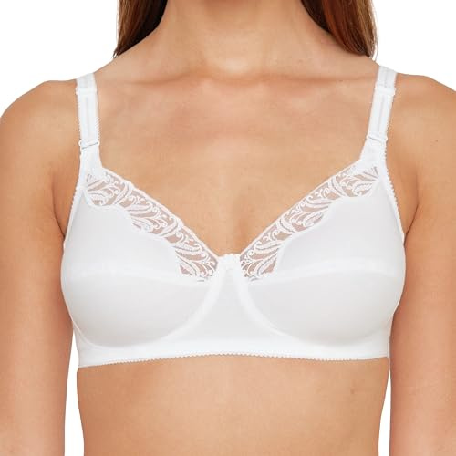 SUSA BH ohne Bügel Topsy , Blickdichter BH mit nahtlos vorgeformten Cups , Gemoldeter BH mit kleiner Blume , Idealer Atmungsaktivität & hoher Stabilität
